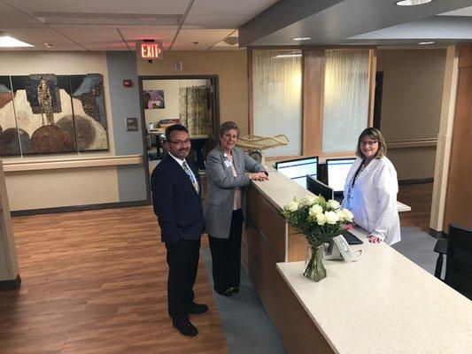 (L to R) Jae Dale, CEO, Kim Finch, CNO and Ginger Packer, RN, Birthplace Manager