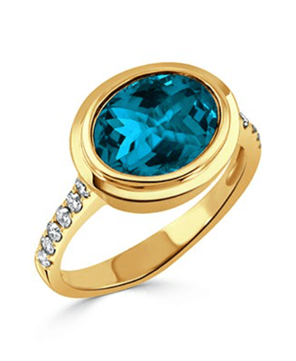 London Blue Topaz Ring by Doves