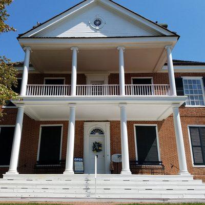 front entrance to mansion