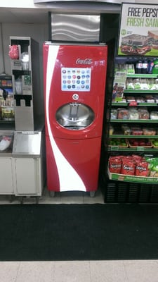 They got the new coke machine!!!!