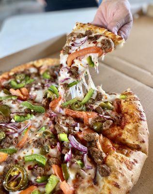 Hot N' Spicy Beef Pizza