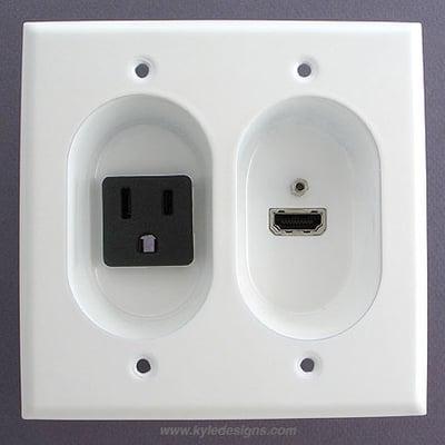 Power and Hdmi port wall plates AVAILABLE NOW