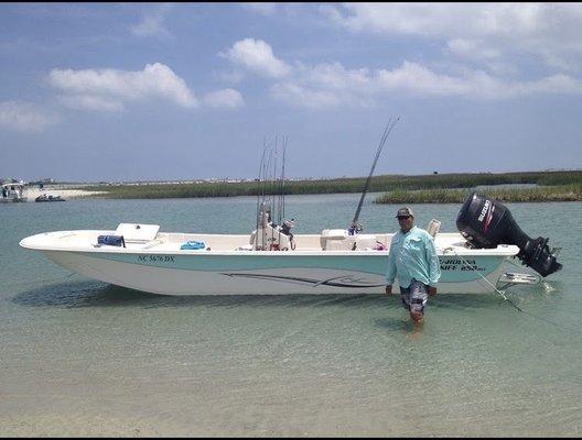 Captain and his boat