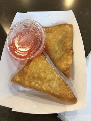 Crab Rangoon 2 pieces for $1.75