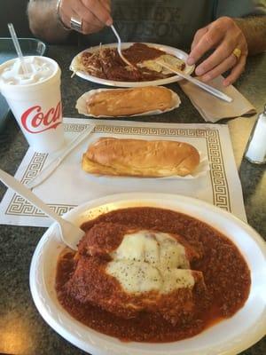 Veal Parmesan and Cannelloni