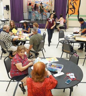 On-line volunteer boards, facebook, and other social media brought in students, scouts, and fellow artists to enjoy some weekend comraderie.