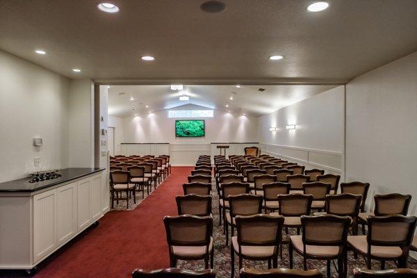 SHFC Chapel with seating for 100 people.