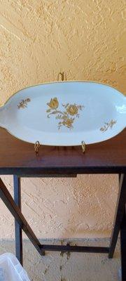 Lenox dusty rose vintage sandwich platter