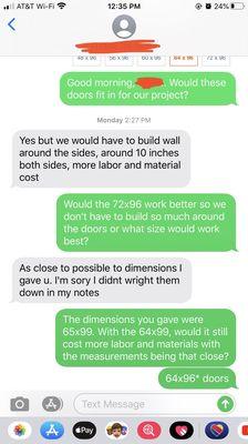 He quoted me more work and more money but did not have our measurements written down? Sounds fishy.