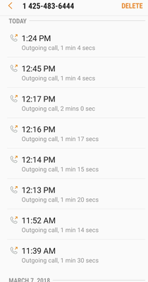 These are my call logs trying to reach them so many times .. no one ever picks up