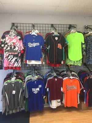 Custom uniforms for all sports available.