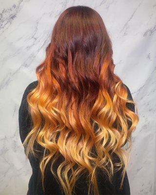 color by Leah Marie  extensions by Andrea G using Bohyme 22" tape in extensions