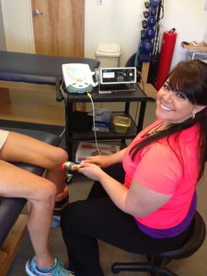 Our cold laser helps melt away pain and improve function!