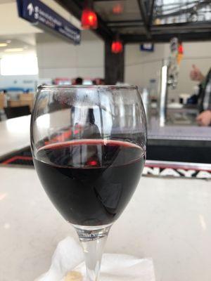 Glass of Malbec while I wait!