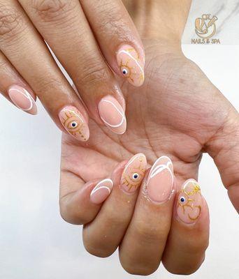 Acrylic set with nails art