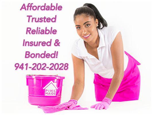 Pink Maids Bradenton and Sarasota #1 cleaning service! Call Now to receive $20 off your first cleaning!