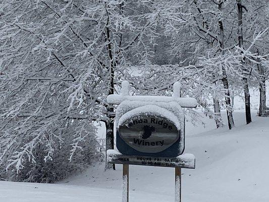 A snowy day at Tenba Ridge