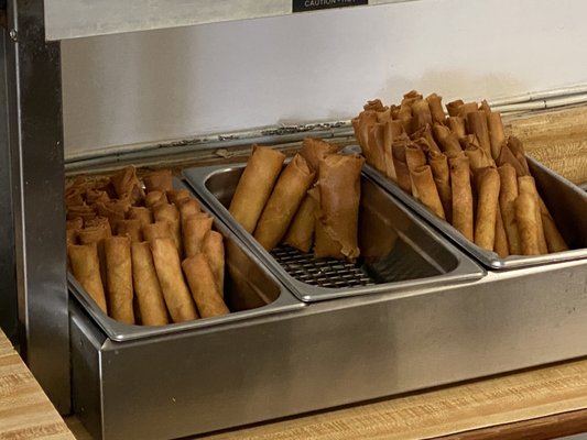 Various lumpia, sold by the piece.