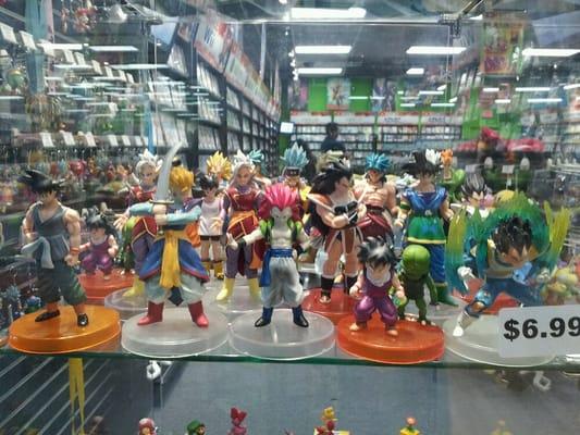 Dragonball figures.