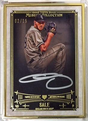 My son hit this beautiful Chris Sale auto!!!