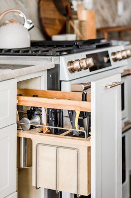 Custom Built-in Knife Cabinet