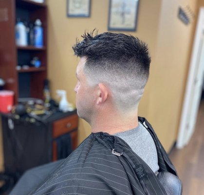 Skin fade 
Haircut by: Xavier