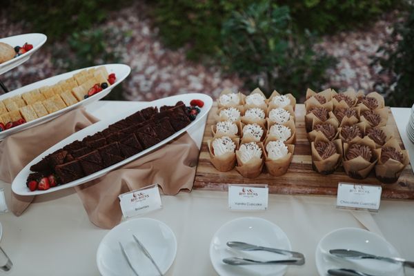 Assorted desserts for guests on the Veranda