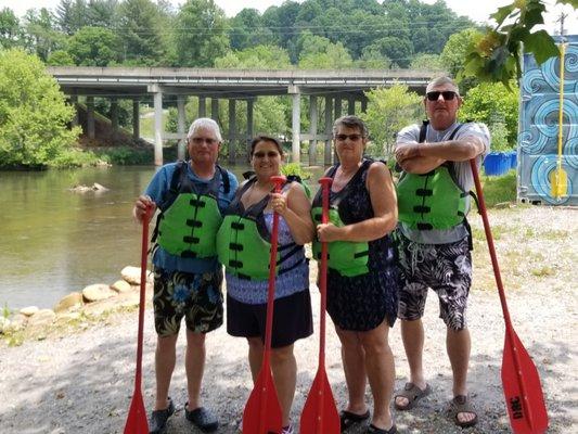 We had great rafting trip which Adam set up for us. Charlie was a great and patient guide.