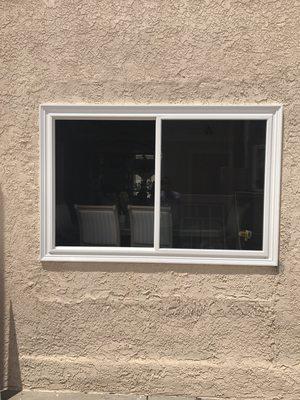 Replacing without breaking the walls. Custom window.