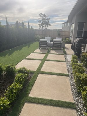 Completed patio project