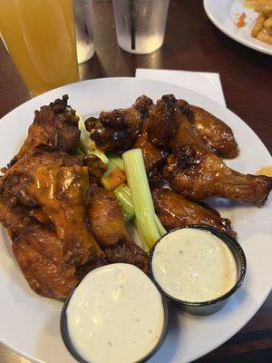 Buffalo and Jameson Irish Whiskey wings