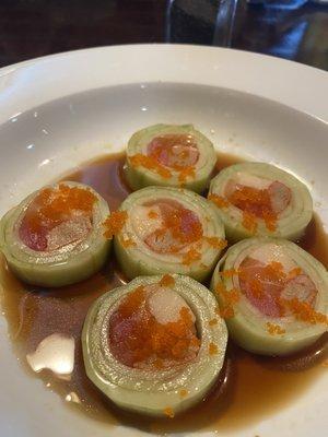 Cucumber roll, No rice:)