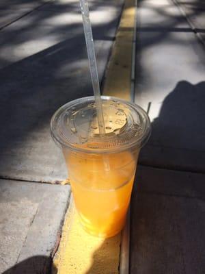 No milk, no mango, no boba.  Overall, pretty crappy tea.