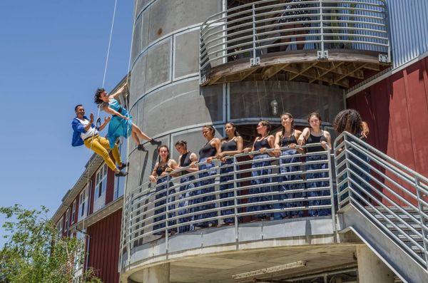 TWDCC's Youth Company 5 Performing with  BANDALOOP at 2018 Ebb and Flow Festival