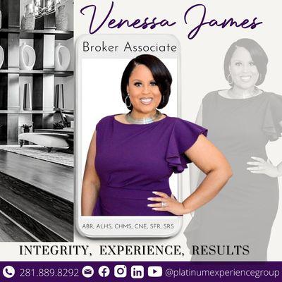 Venessa James - Broker Associate     ABR, ALHS, CHMS, CNE, SFR, SRS