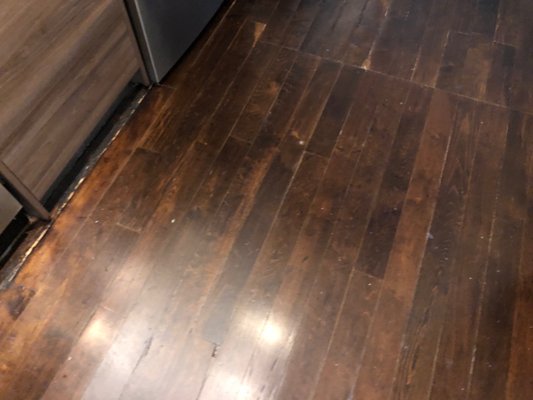 Kitchen floor.