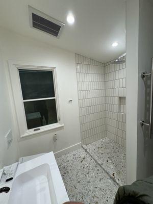 New shower