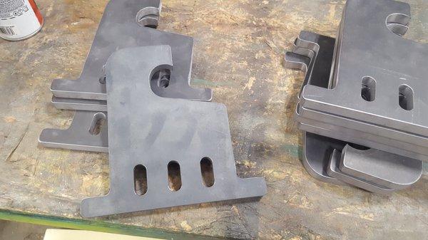 A machined bracket for a local manufacturing company.