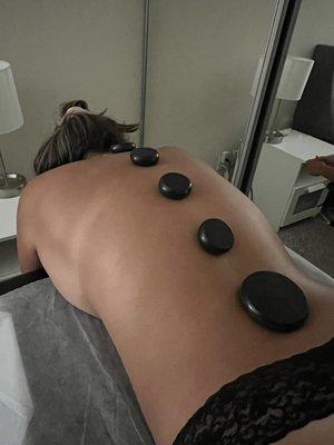 Hot stone massage