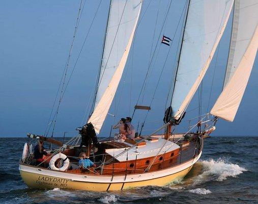 1935 Philip L. Rhodes 45' ketch. Accommodates 13 guests