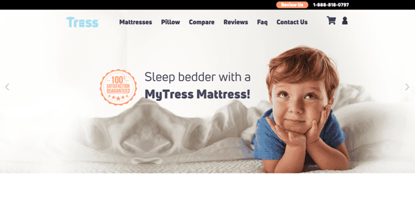 Mattress in a Box. Website Design and Digital Marketing