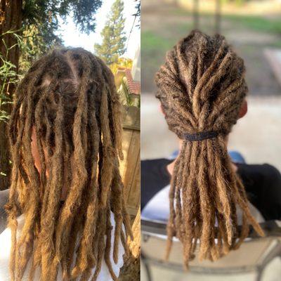 Dreadlock maintenance and style