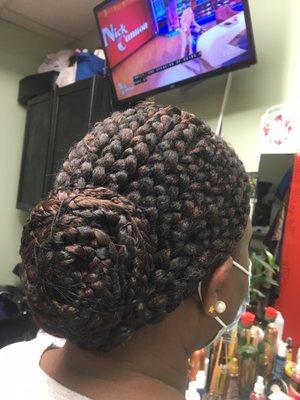 Cornrow braids