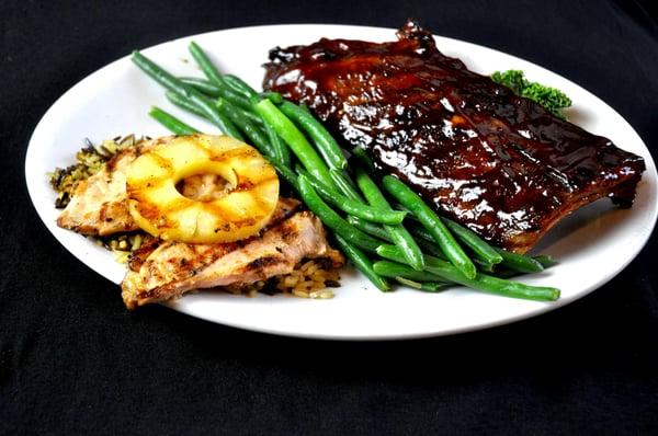 BBQ Ribs and Chicken Duo