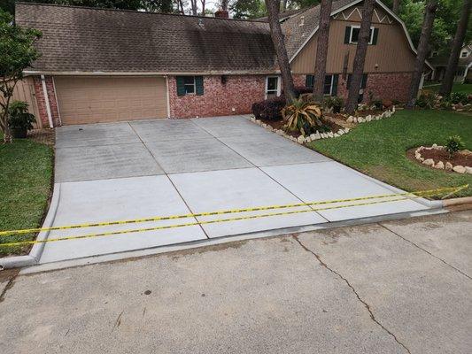 completed driveway