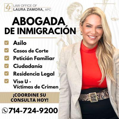 ¿Necesita ayuda legal en su caso de Inmigración? 
 
 ¡Llame o escriba por WhatsApp al  714-724-9200 ahora!