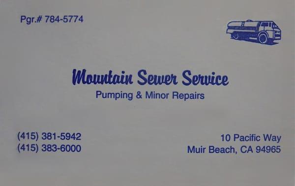 Mountain Sewer Service