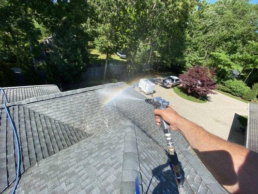 Roof cleaning, Connecticut power washing service