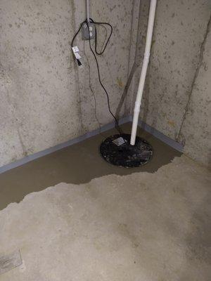 New sump pump.