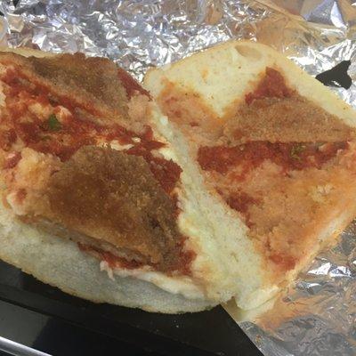 Terrible chicken parm hero from Craig D's. Never again!